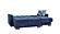 Armada Classic Lounge Sectional (L+C) 4 Microfiber Blue by Casamode