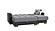 Armada Classic Gray/Black 5 Sectional Sofa Sleeper by Casamode