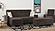 Armada Classic Lounge Sectional (L+C) 8 Brown Microfiber by Casamode
