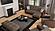 Armada Classic Sand/Brown 9 Sectional Sofa Sleeper by Casamode