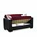 Armada Classic Burgundy/Black 10 Convertible Loveseat by Casamode