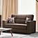 Armada Classic Brown 12 Convertible Loveseat by Casamode