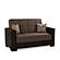 Armada Classic Brown 14 Convertible Loveseat by Casamode