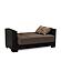 Armada Classic Brown 14 Convertible Loveseat by Casamode