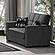 Armada Classic Dark Gray 19 Convertible Loveseat by Casamode