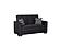 Armada Classic Black 3 Convertible Loveseat by Casamode