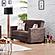 [Floor Sample] Armada Classic Brown 8 Convertible Loveseat by Casamode