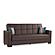 Armada Classic Brown PU 16 Sofa Bed by Casamode