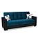 Armada Classic Emerald Blue 17 Sofa Bed by Casamode