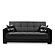 Armada Classic Dark Gray/Black 18 Sofa Bed by Casamode