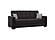 Armada Classic Black 3 Sofa Bed by Casamode
