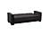 Armada Classic Black 3 Sofa Bed by Casamode