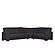 Armada Classic Denim Dark Blue 11 Corner Sectional Sofa Sleeper by Casamode