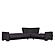 Armada Classic Denim Dark Blue 11 Corner Sectional Sofa Sleeper by Casamode