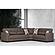 Armada Classic Brown 12 Corner Sectional Sofa Sleeper by Casamode
