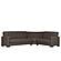 Armada Classic Brown 12 Corner Sectional Sofa Sleeper by Casamode