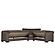 Armada Classic Brown 12 Corner Sectional Sofa Sleeper by Casamode
