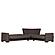Armada Classic Brown 12 Corner Sectional Sofa Sleeper by Casamode