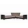 Armada Classic Brown 14 Corner Sectional Sofa Sleeper by Casamode