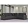 Armada Classic Dark Gray 19 Corner Sectional Sofa Sleeper by Casamode