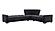 Armada Classic Sectional (S+L+W) 3 Microfiber Black by Casamode