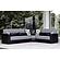 Armada Classic Gray/Black 5 Corner Sectional Sofa Sleeper by Casamode