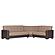 Armada Classic Sand/Brown 9 Corner Sectional Sofa Sleeper by Casamode