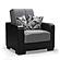 Armada X Gray/Black 305 Armchair by Casamode
