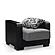 Armada X Gray/Black 305 Armchair by Casamode