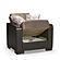 Armada X Sand/Dark Brown 309 Armchair by Casamode