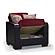 Armada X Burgundy/Black 310 Armchair by Casamode