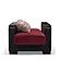 Armada X Burgundy/Black 310 Armchair by Casamode