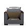Armada X Gray Fabric 313 Armchair by Casamode