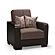 Armada X Brown Fabric/PU 314 Armchair by Casamode