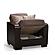 Armada X Brown Fabric/PU 314 Armchair by Casamode