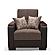 Armada X Brown Fabric/PU 314 Armchair by Casamode