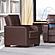 Armada X Brown PU 316 Armchair by Casamode
