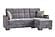 Armada X Lounge Sectional (L+C) 301 Microfiber Gray by Casamode