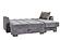 Armada X Lounge Sectional (L+C) 301 Microfiber Gray by Casamode