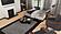 Armada X Lounge Sectional (L+C) 303 Microfiber Black by Casamode