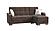 Armada X Lounge Sectional (L+C) 308 Brown/Brown by Casamode