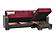 Armada X Burgundy/Black 310 Sectional Sofa Sleeper by Casamode