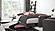 Armada X Burgundy/Black 310 Sectional Sofa Sleeper by Casamode