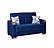 Armada X Blue 304 Convertible Loveseat by Casamode