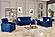 Armada X Blue 304 Convertible Loveseat by Casamode