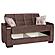 Armada X Brown 308 Convertible Loveseat by Casamode