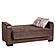 Armada X Brown 308 Convertible Loveseat by Casamode