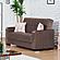 Armada X Brown 308 Convertible Loveseat by Casamode