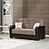 Armada X Sand/Dark Brown 309 Loveseat by Casamode
