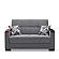 Armada X Gray Fabric 313 Loveseat by Casamode